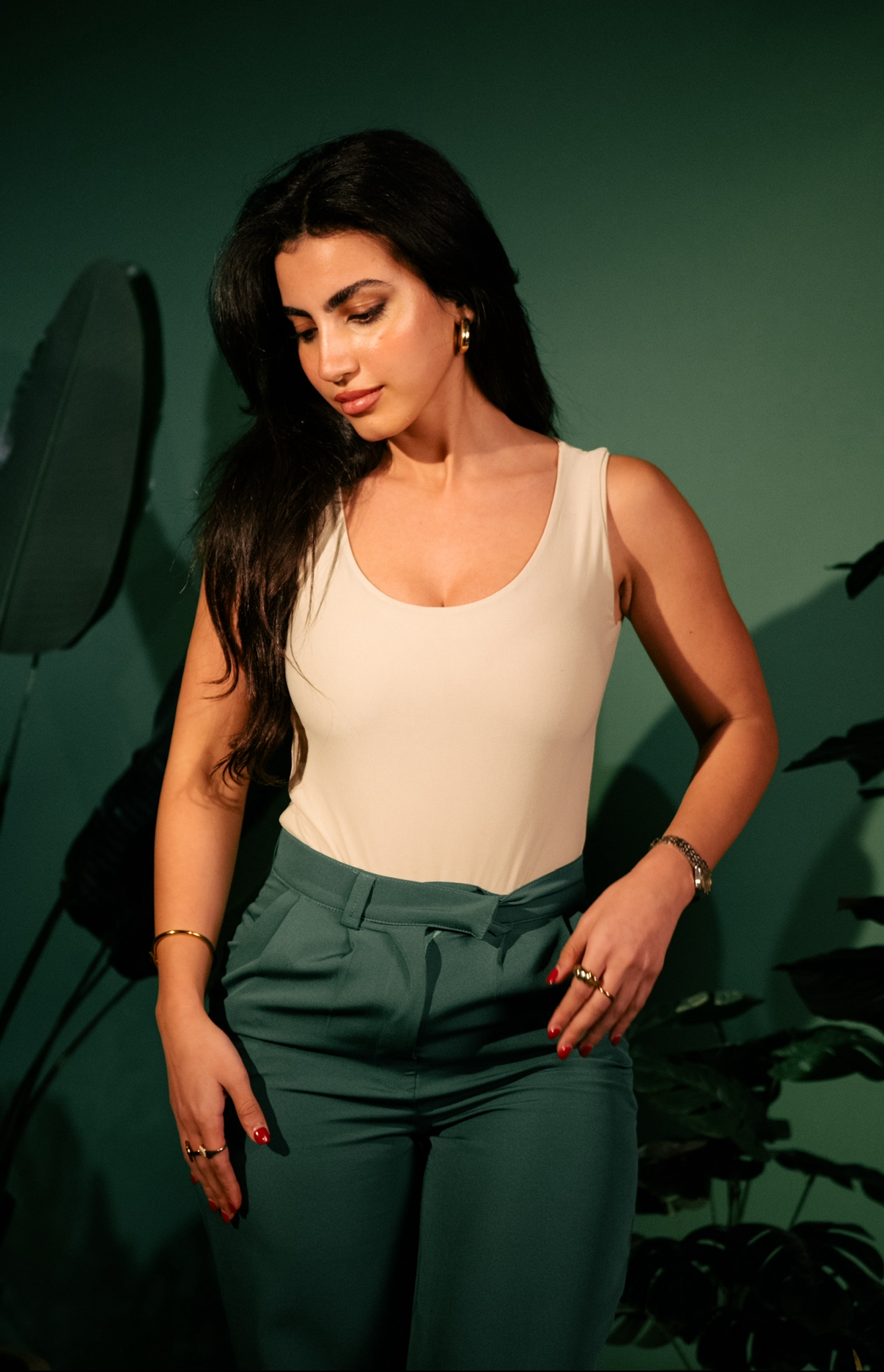 Wide Neck Tank Bodysuit